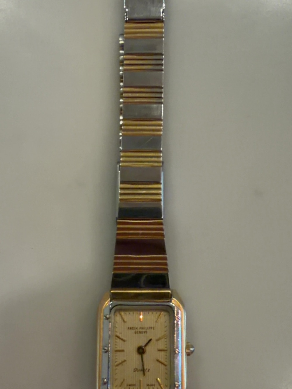 Patek Philippe Two-Tone Tank Dress Watch - 18 k Gold